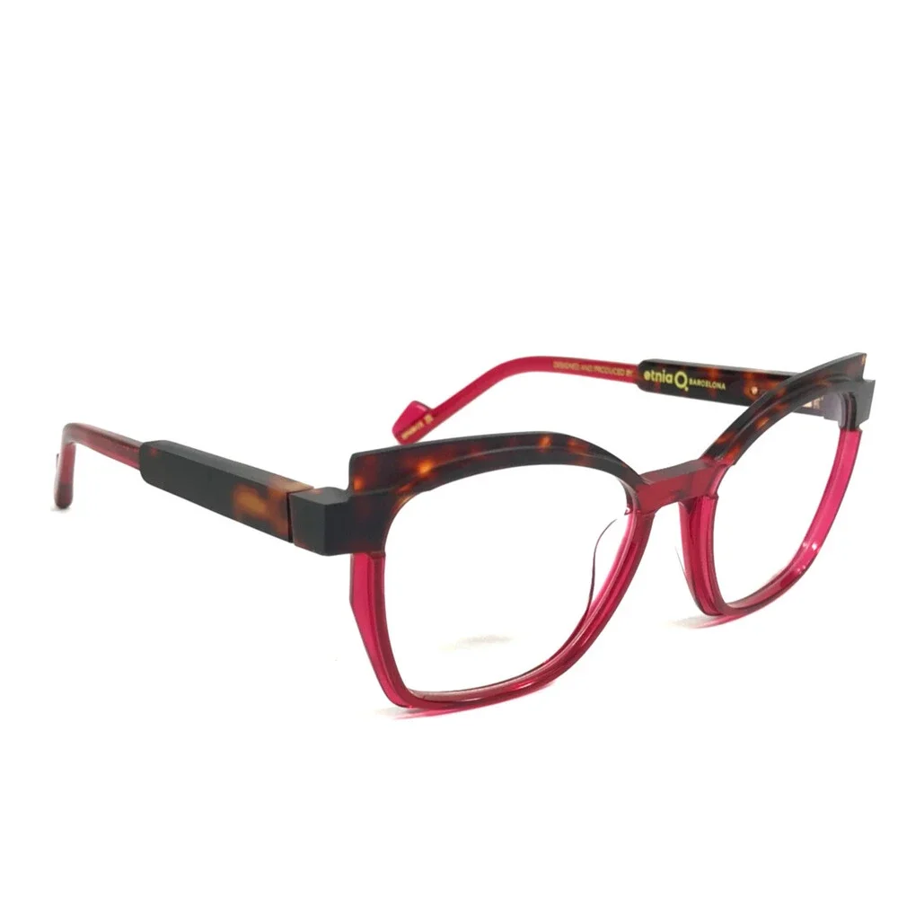 Etnia Barcelona Eyeglasses Frames CHROMA N39 HVRD Havana Red Brown 52-18-140
